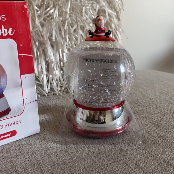 Santa cheer christmas holiday light up snow globe home decor in box - Picture 11 of 17